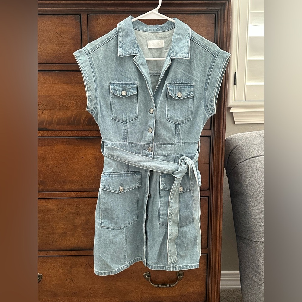 Boyish x Revolve The Joe Safari Dress in The General N-Denim Mini Dress, XS